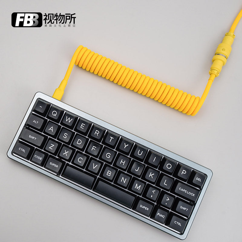 FBB Custom Coiled Aviator USB Cable 'Yellow'