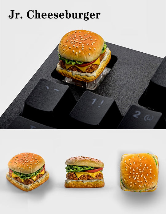 Burger and Fries Artisan Keycaps