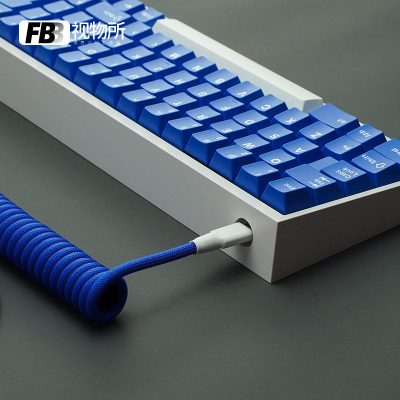 FBB Custom Coiled Aviator USB Cable 'Classic Blue'