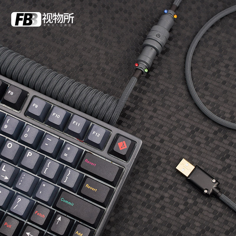 FBB Custom Coiled Aviator USB Cable 'Obilivion'