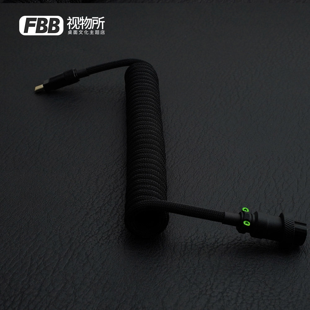 FBB Custom Coiled Aviator USB Cable 'JTK Griseann GP'