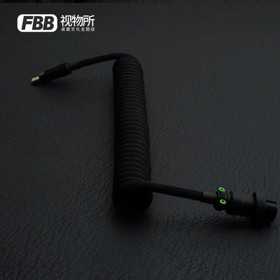 FBB Custom Coiled Aviator USB Cable 'JTK Griseann GP'