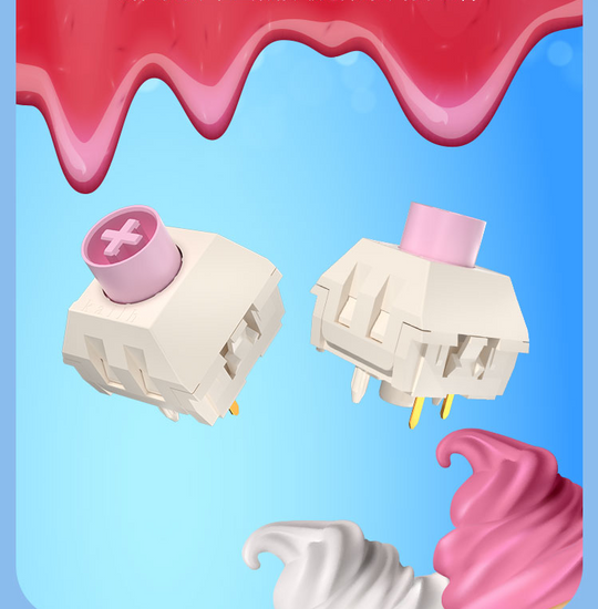 Kailh BOX Strawberry Ice Cream Pro Switch Set LINEAR