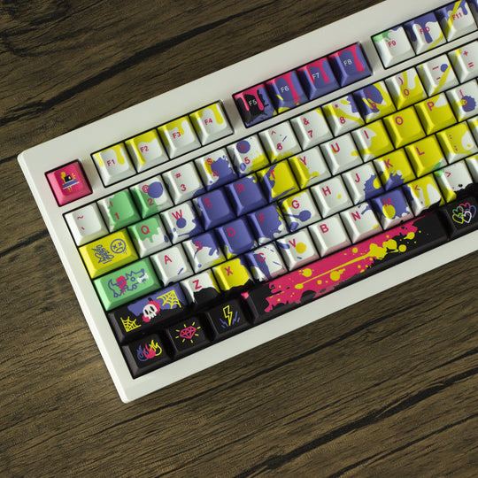 GMK81 Keyboard Graffiti White