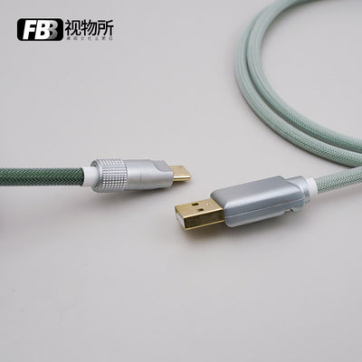 FBB Custom Coiled Aviator USB Cable 'Botanical'