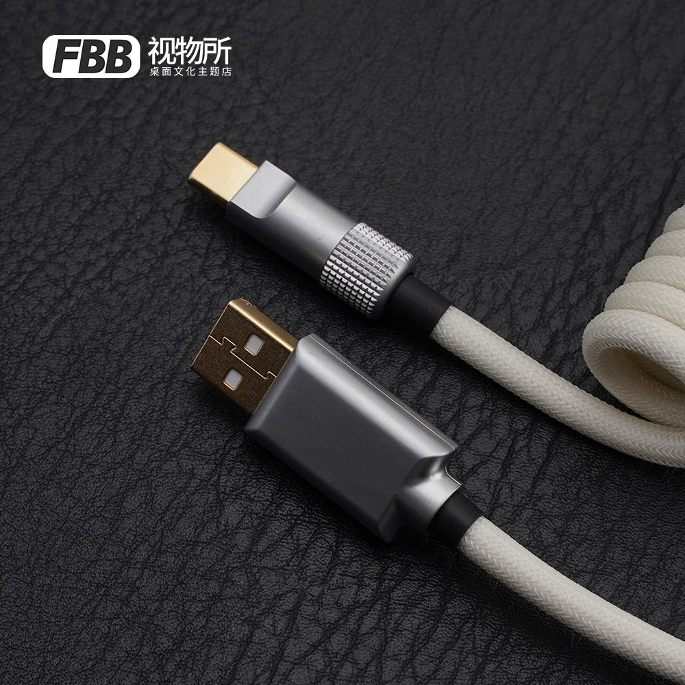 FBB Custom Coiled Aviator USB Cable 'MW Retro Light'