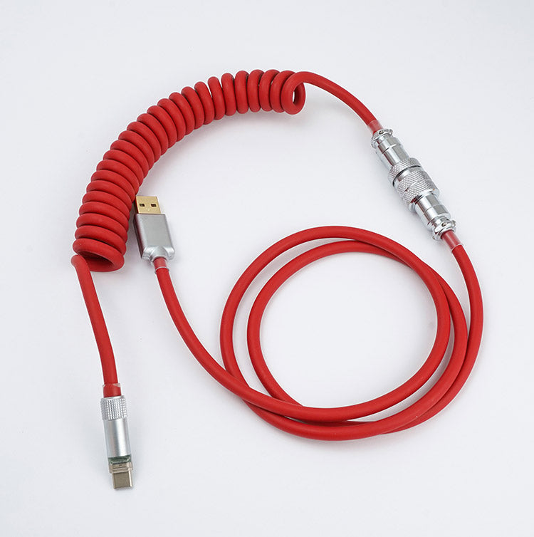 FBB Custom Coiled Aviator RGB USB Cable