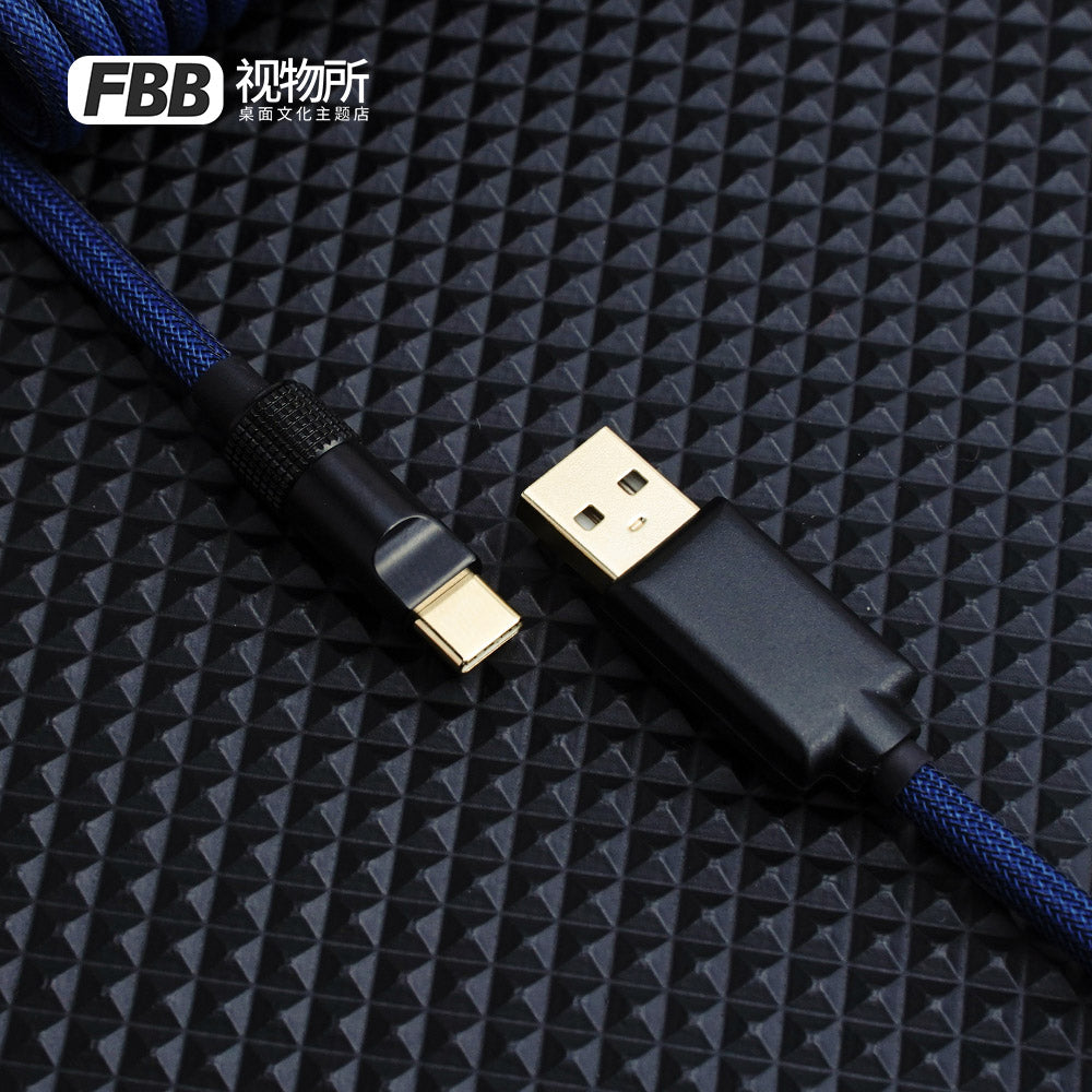 FBB Custom Coiled Aviator USB Cable 'Matrix-01'