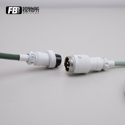 FBB Custom Coiled Aviator USB Cable 'Botanical'