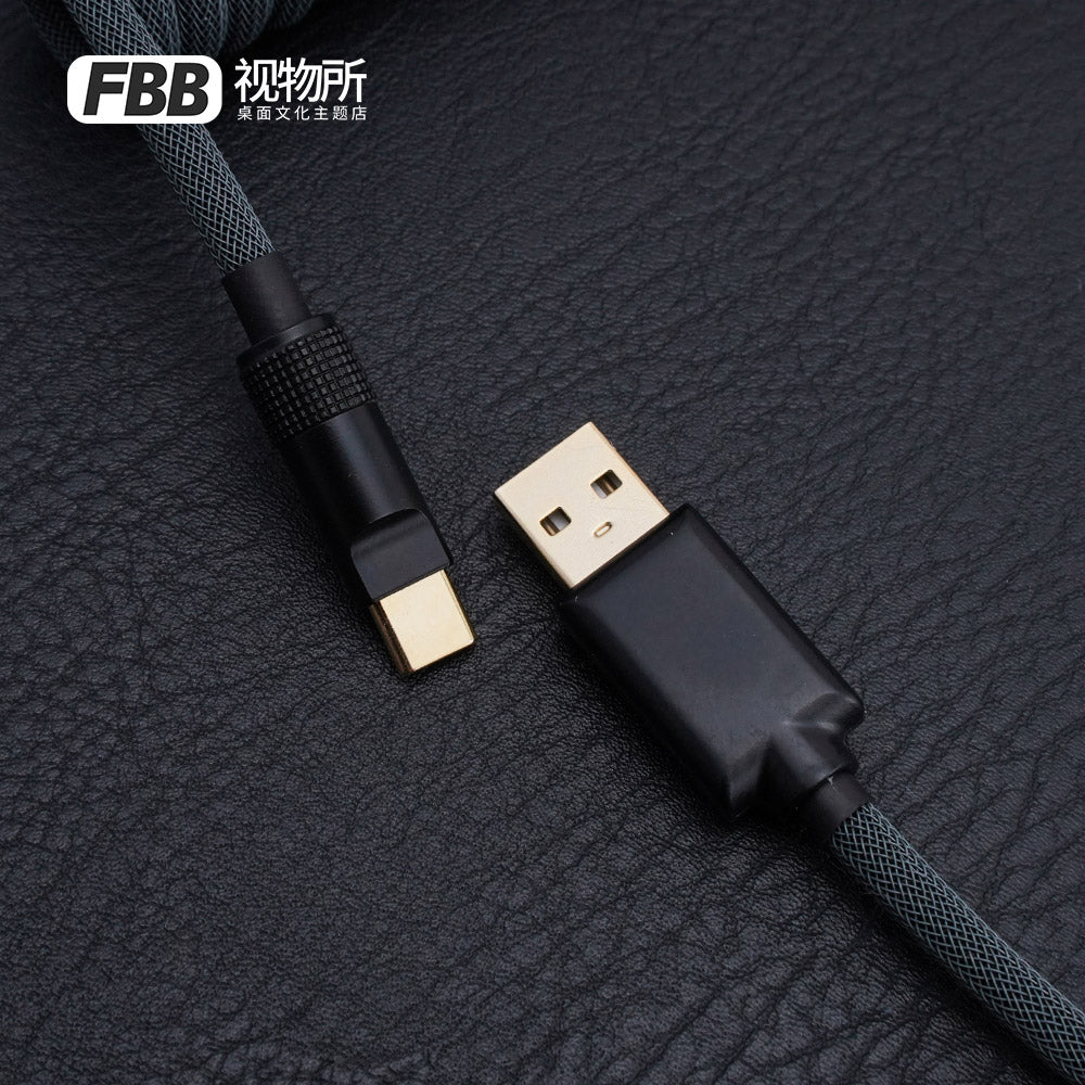 FBB Custom Coiled Aviator USB Cable 'Boneyard'