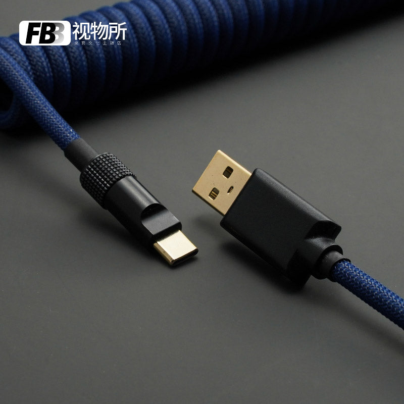 FBB Custom Coiled Aviator USB Cable 'Hammerhead'