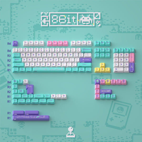 Finalkey 8Bit Keycaps Set