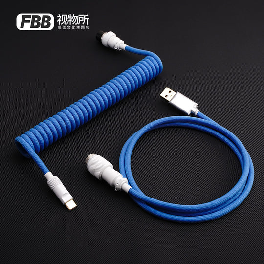 FBB Custom Coiled Aviator USB Cable 'GMK Masterpiece'