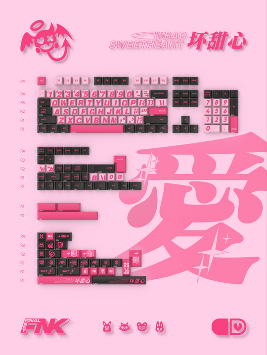 Bad_Sweetheart_keycaps_set