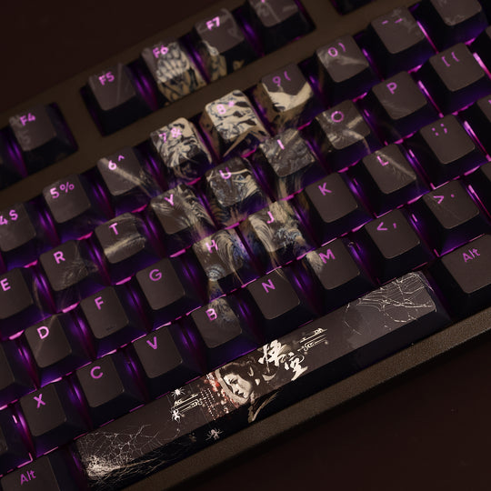 Black Myth Wukong Fourth Sister Keycaps angle middle center top