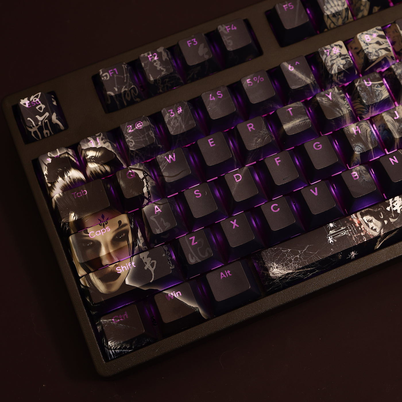 Black-Myth-Wukong-Fourth-Sister-Keycaps-angle-middle-left-top