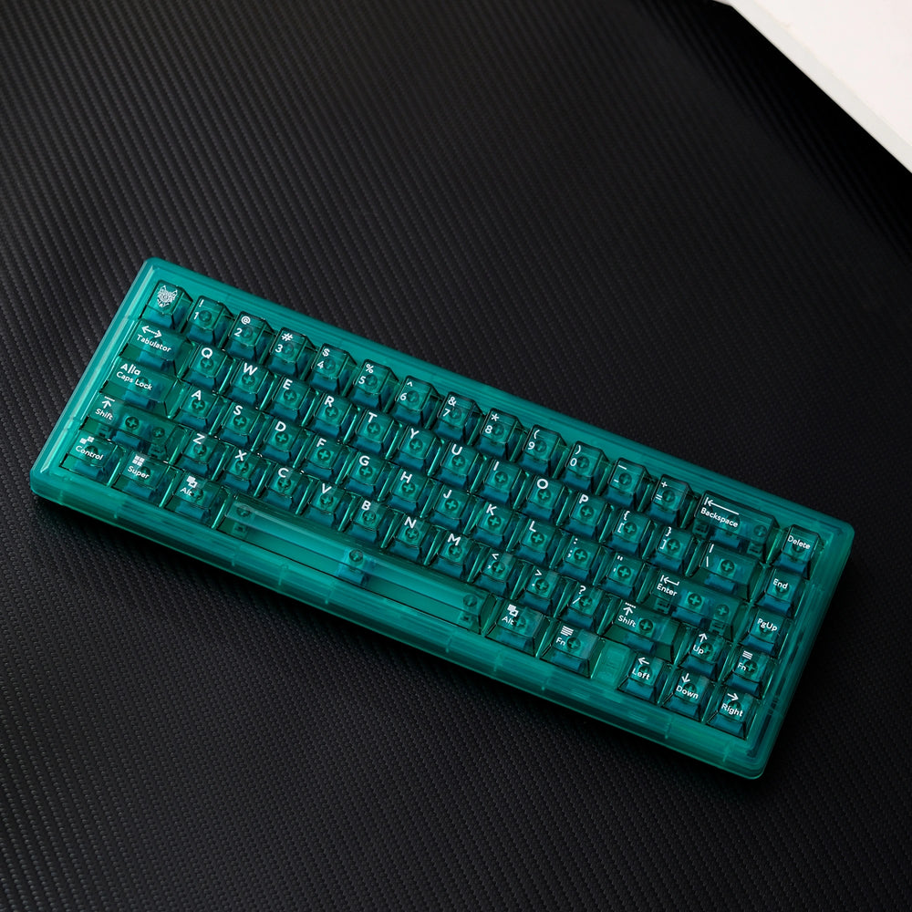 Dark_green_transparent_keycaps_set