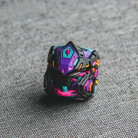 Freedom-Gundam-artisan-keycap-purple