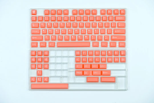 Orange Translucent Keycaps Set