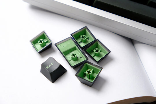 Dark Green Translucent Keycaps Set