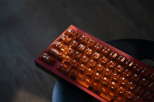 Fossil Amber Keycaps Set