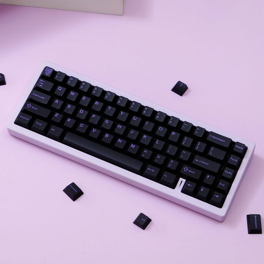 Purple Translucent Keycaps Set