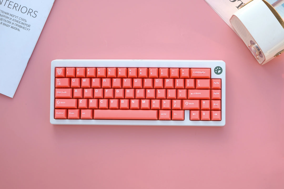 Orange Translucent Keycaps Set