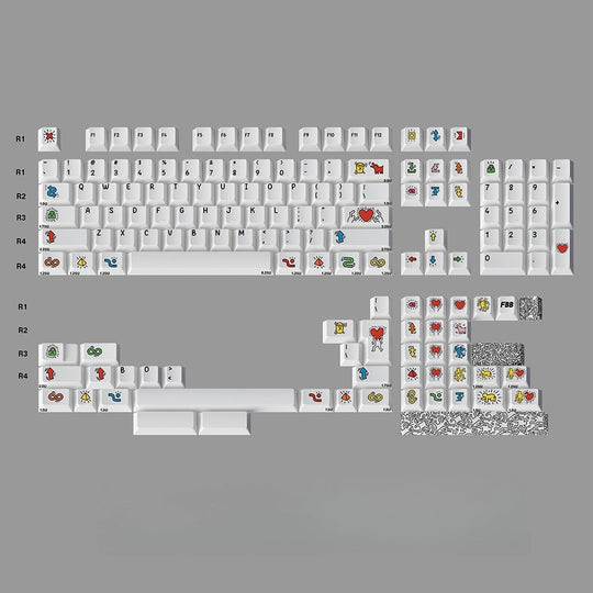 Graffiti Keycaps Set R2