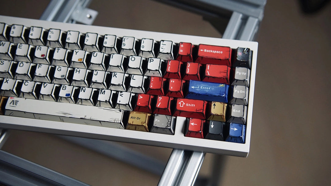 Comics Mixed Light Keycaps Set