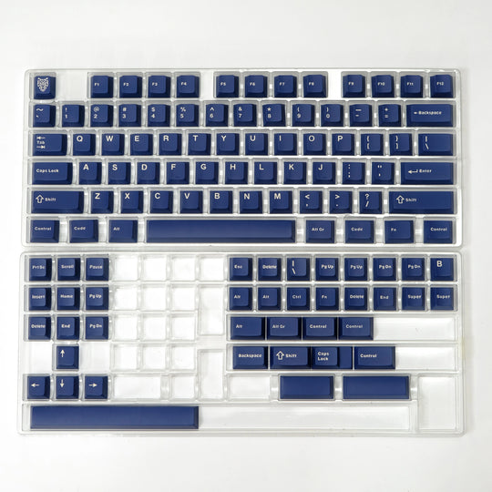 Mixed Light Blue Translucent Keycaps Set