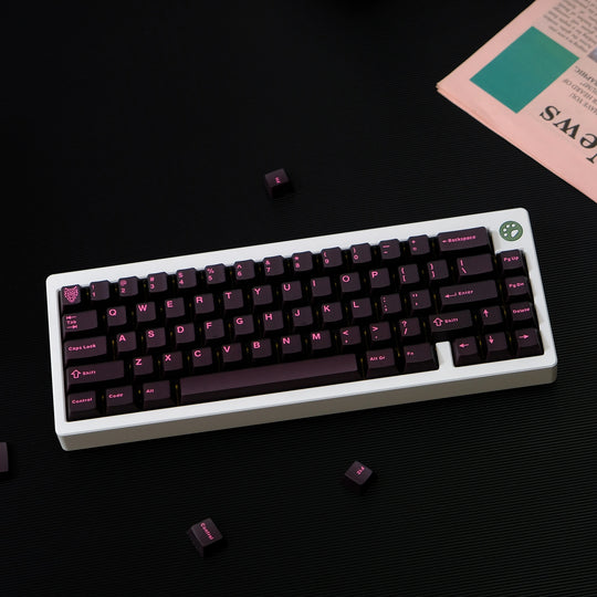 Dark Red Translucent Keycaps Set