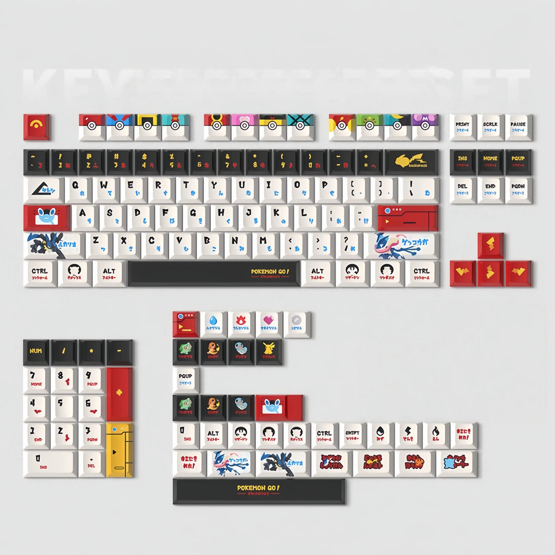 Pokemon Keycaps Set Navy
