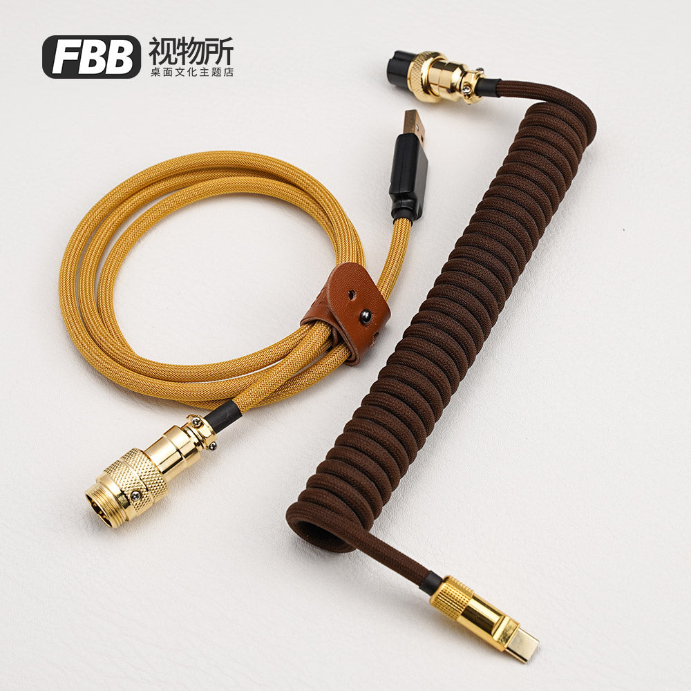 FBB Custom Coiled Aviator USB Cable 'LV'