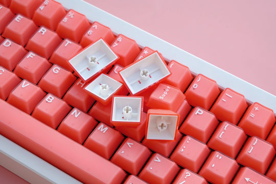 Orange Translucent Keycaps Set