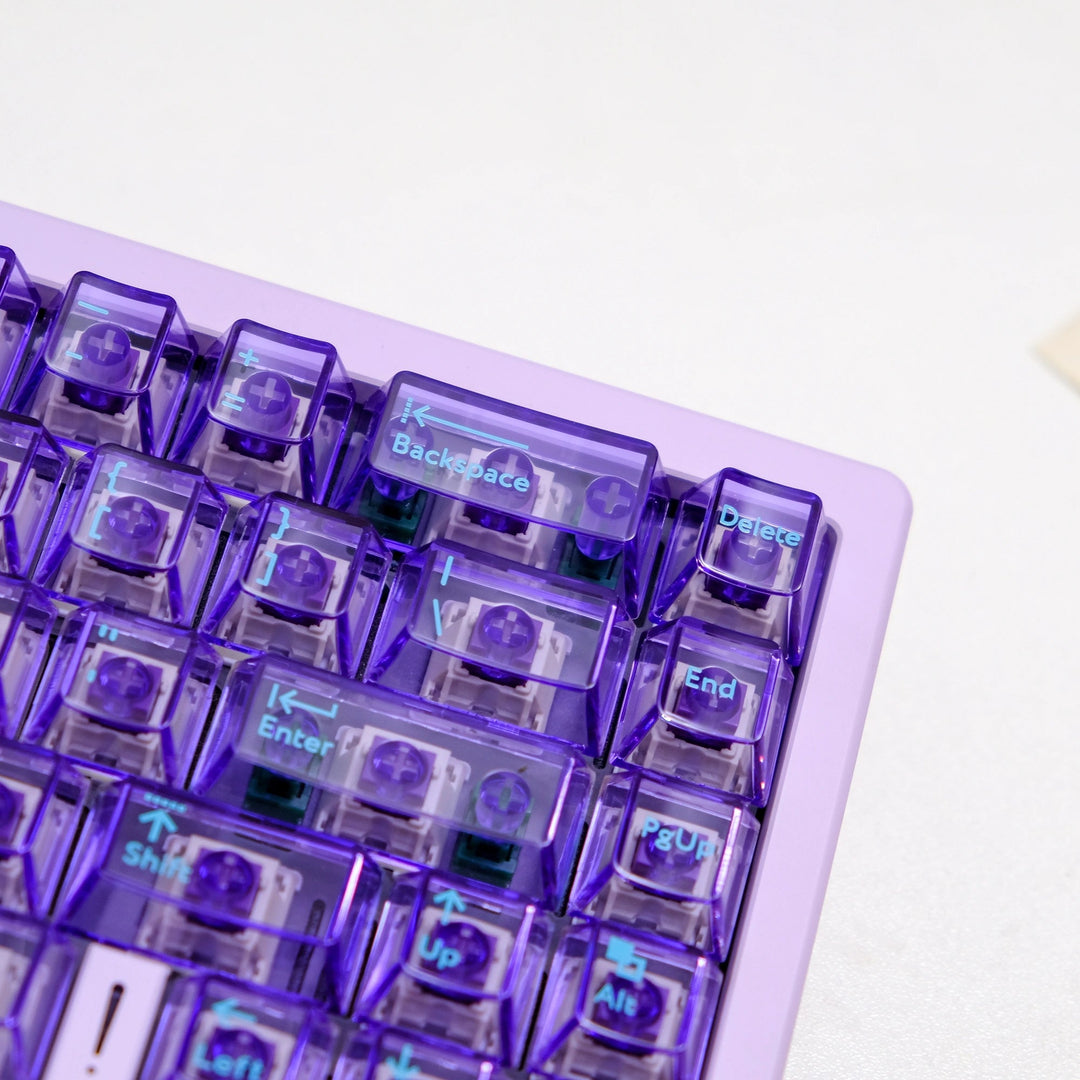 Purplite Keycaps Purple Transparent Keycaps Set - Finalkey