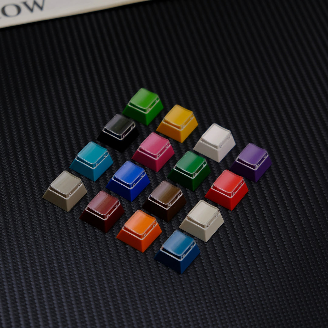 Fluorescent Keycaps Fluorescent Green Transparent Keycaps Set - Finalkey