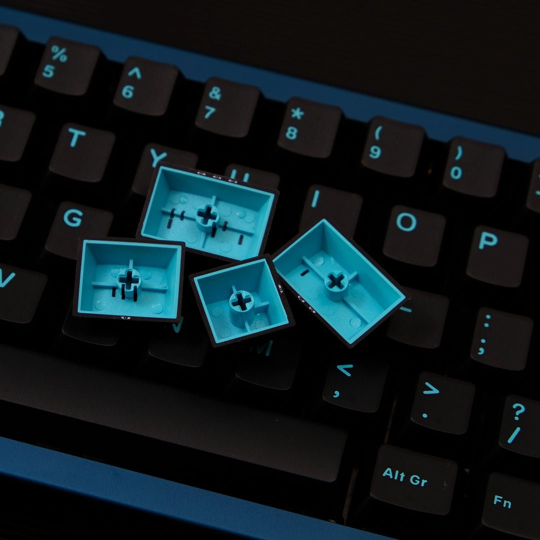 Blue Translucent Keycaps Set