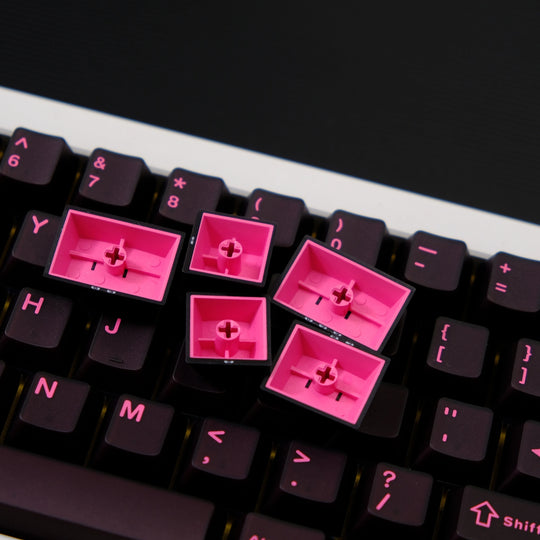 Dark Red Translucent Keycaps Set