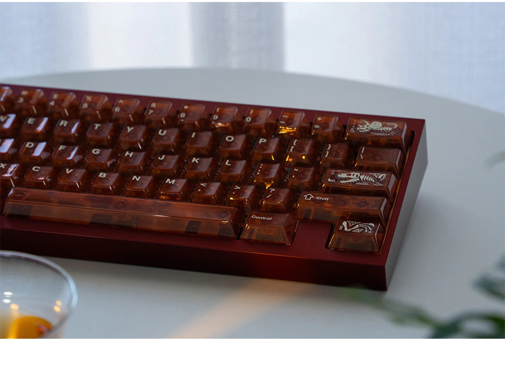 Fossil Amber Keycaps Set