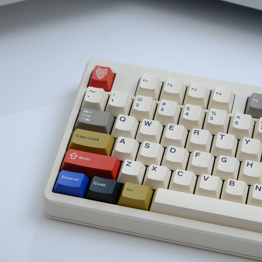 Retro Mixed Lights keycaps angle left bottom