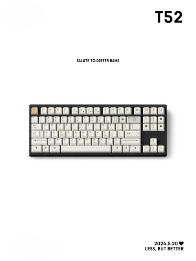 T52-keycaps-milky-white-showcase-with-a-87-keys-black-keyboard