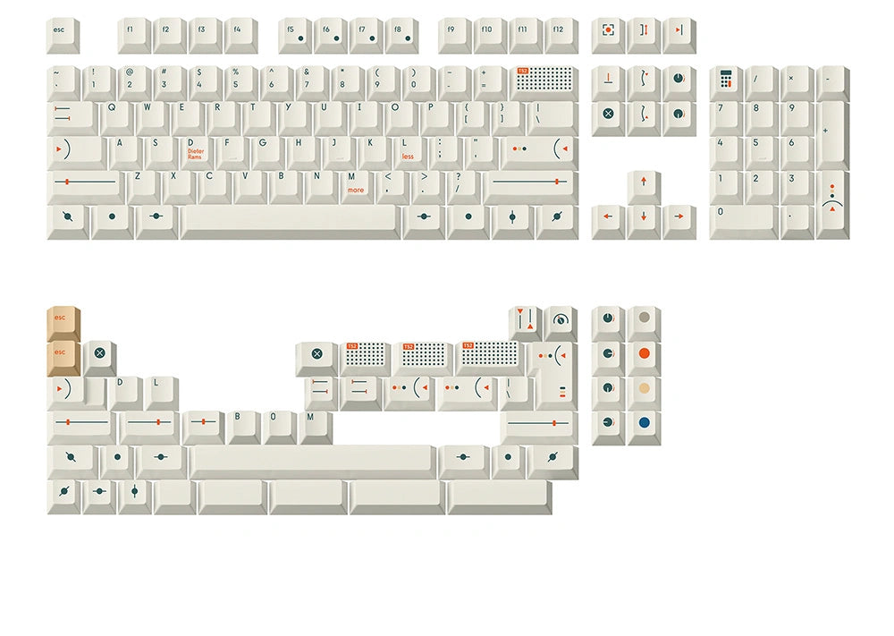 T52-keycaps-set-milky-white