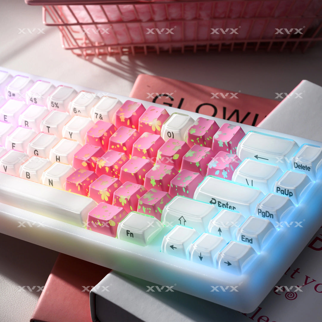 XVX_FlutterBloom_OEM_Profile_IMD-Tech_Keycaps_21_Key_pink34573