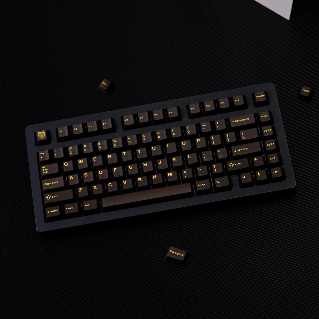 black_gold_keycaps_set