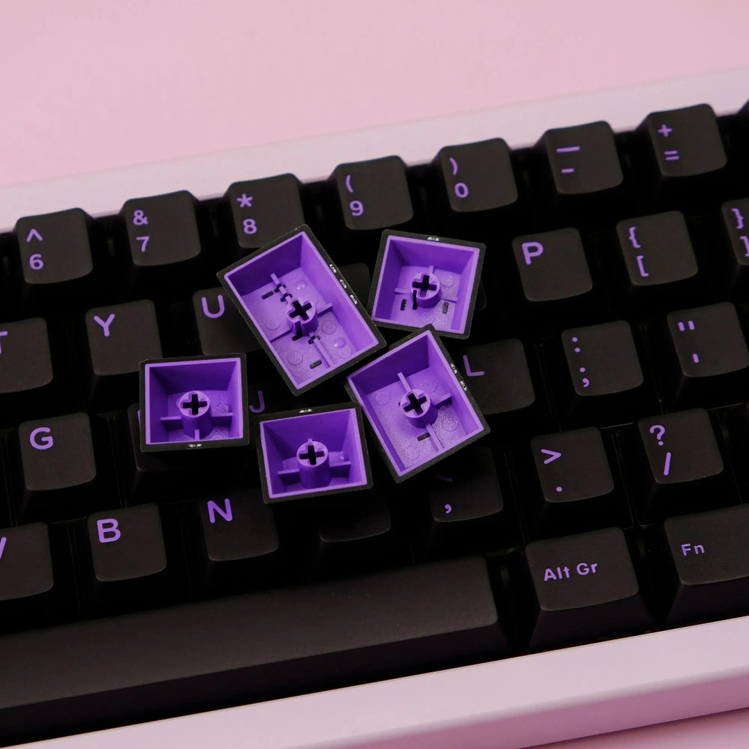 Translucent Purple Keycaps Purple Translucent Keycaps Set - Finalkey