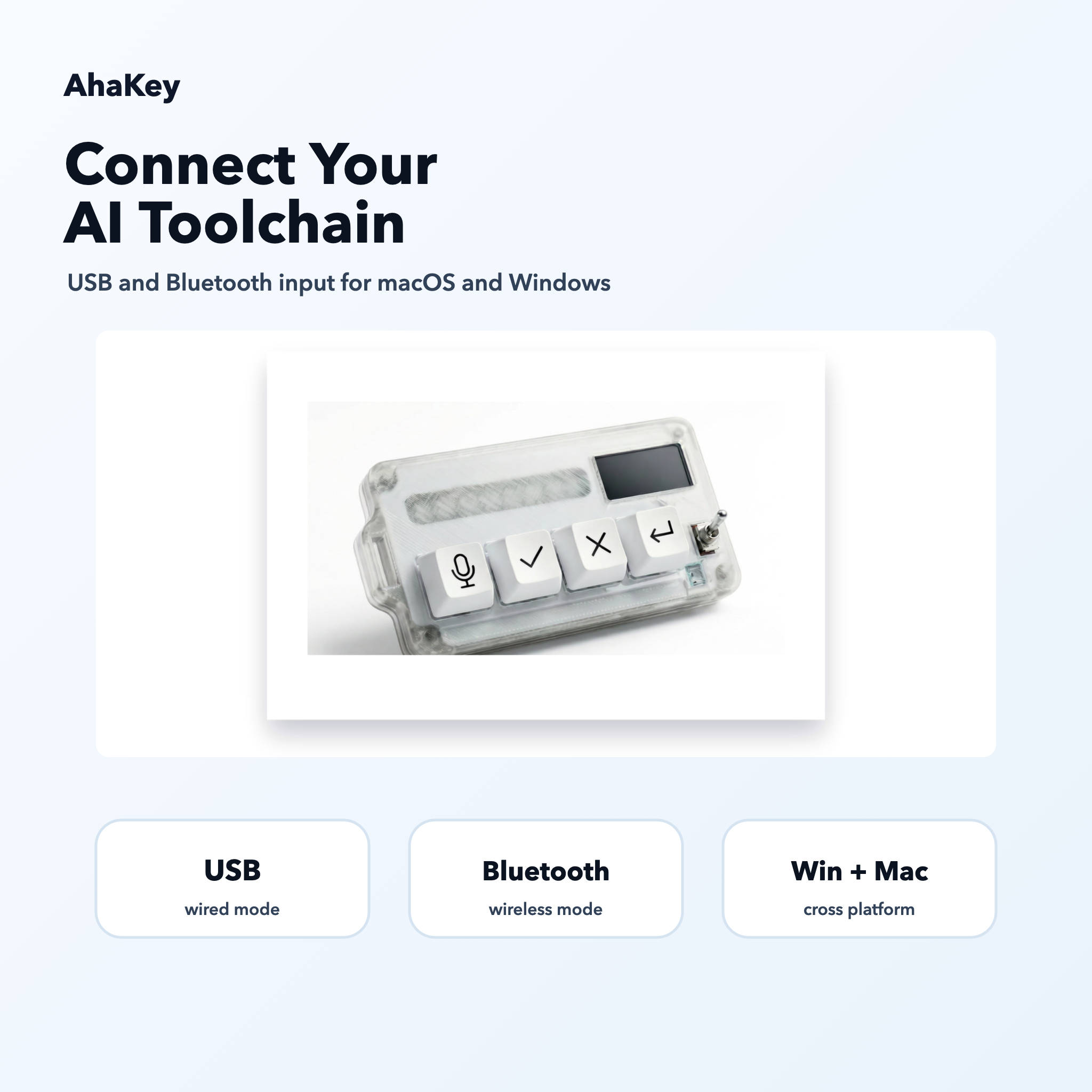 Finalkey x AhaKey X1 Vibe Coding Macro Keyboard