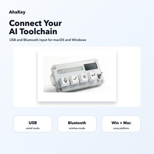 Finalkey x AhaKey X1 Vibe Coding Macro Keyboard