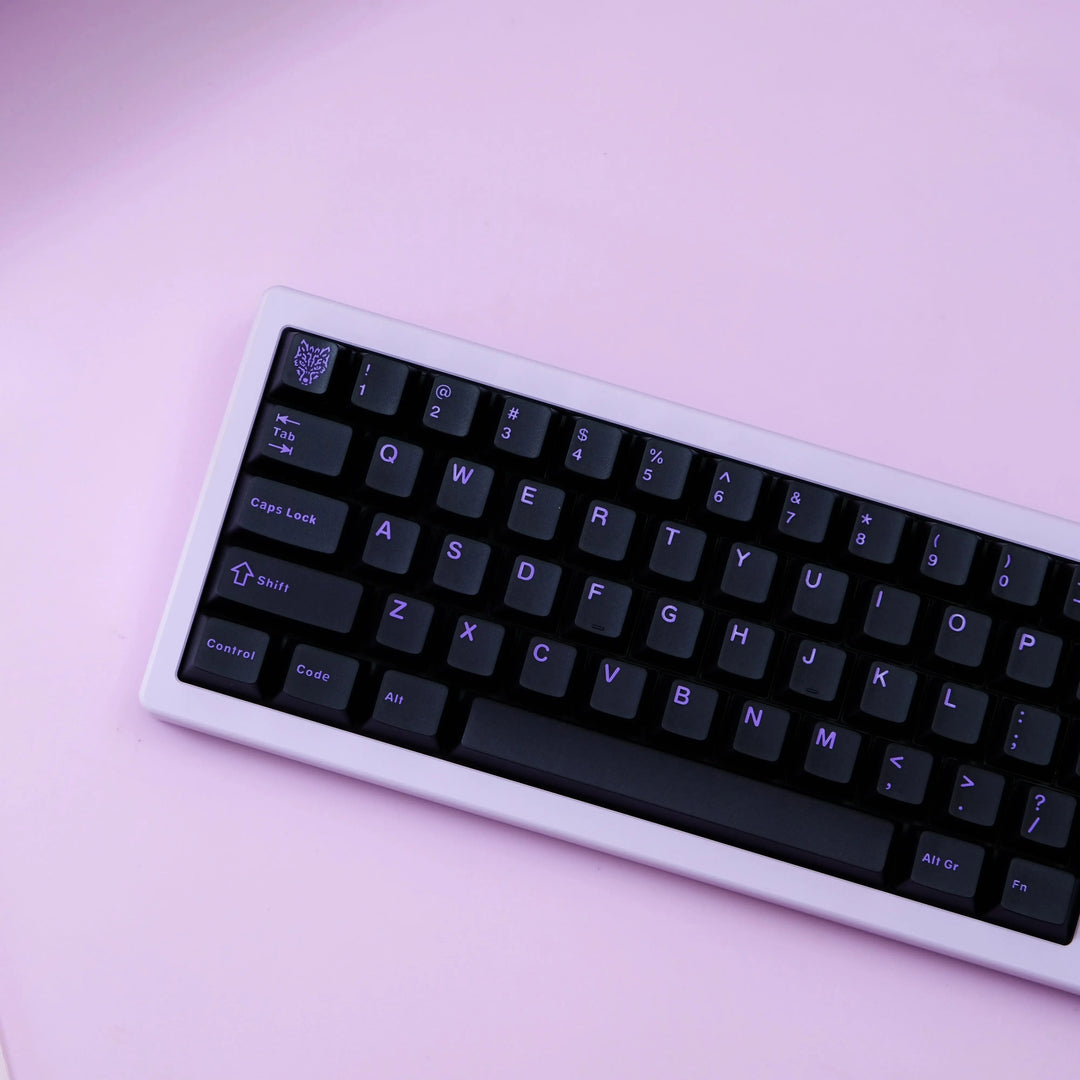 Translucent Purple Keycaps Purple Translucent Keycaps Set - Finalkey