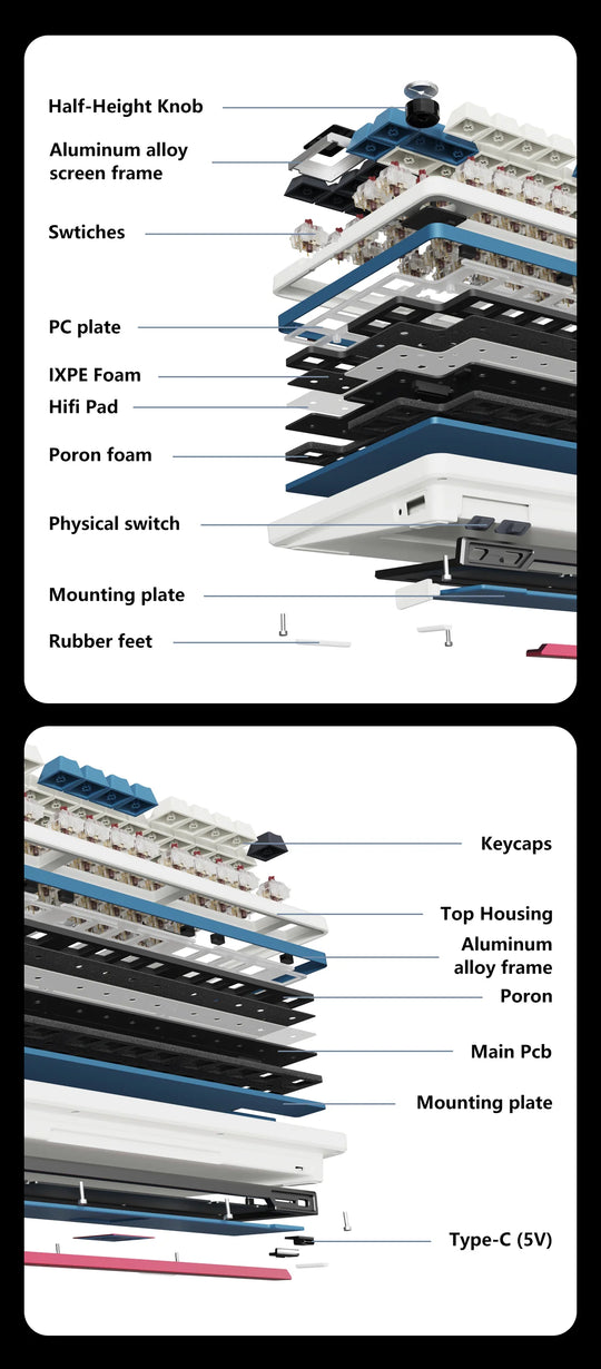 Infi75 75% Pre-Built Mechanical Keyboard