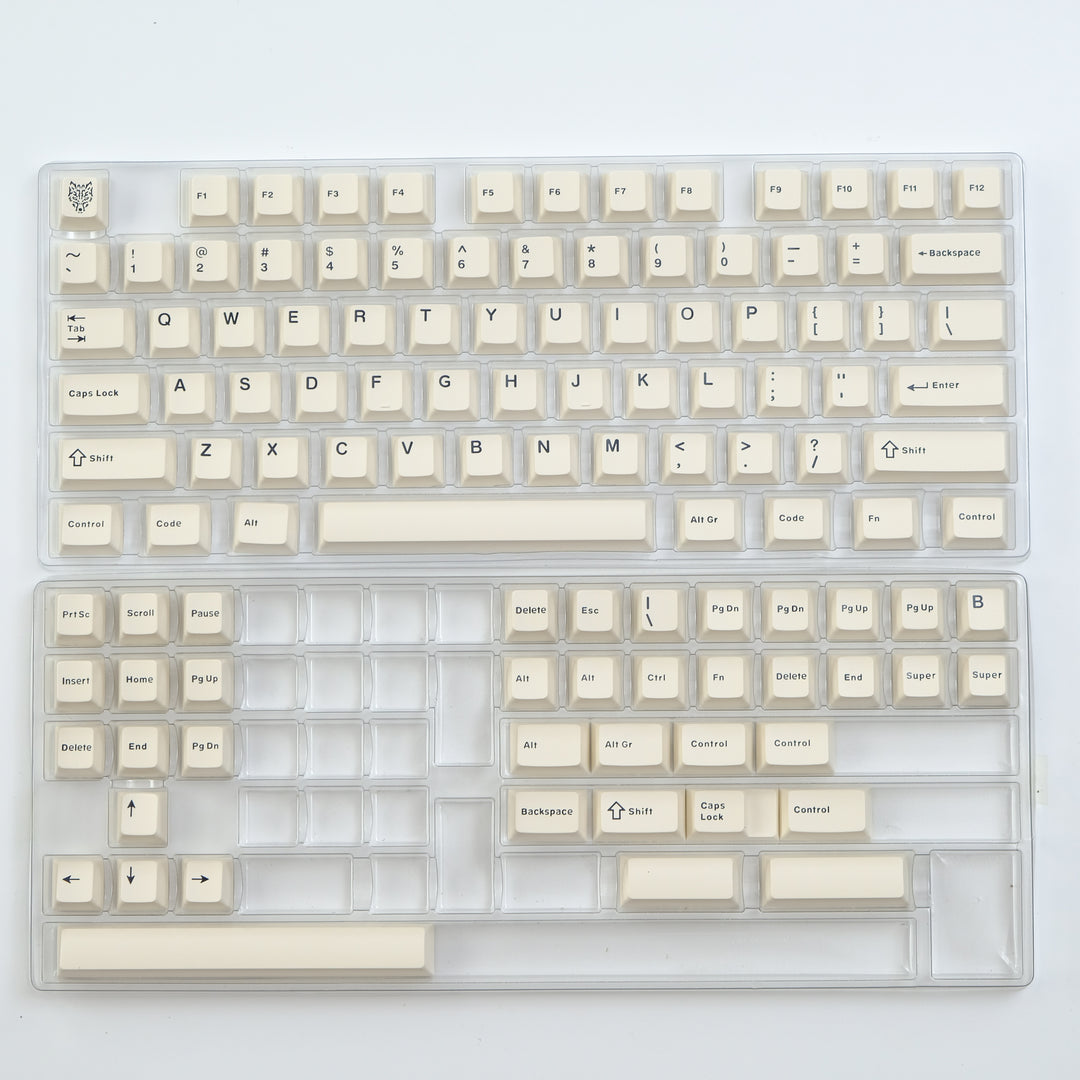 keycaps set retro white